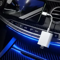 Lecteur de cartes externe multifonctionnel 4-en-1 Type-C pour cartes SD TF et clés USB, accessoire pour téléphone