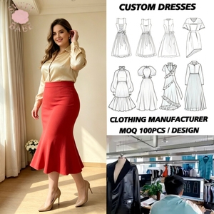Plus Size Women High Waist Solid Color Mermaid Midi <b>Skirt</b> Slim Hip Wrapping Daily Office Party Commute Custom <b>Long</b> <b>Skirt</b> - Product Image 1