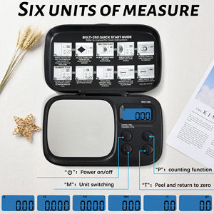 Balance électronique de poche en acier inoxydable <span class=keywords><strong>mini</strong></span> 200g 0,01g, balance numérique de poche, balance de poids portable, balance de poche pour bijoux - Product Image 5