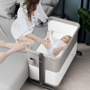 Cuna Portátil Plegable 3 en 1 con Juguetes, Cuna Colecho para Recién Nacidos de 0 a 36 Meses, Corralito y Cama Grande Adaptable - Product Image 3