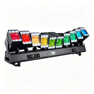 Projecteur Wash à tête mobile IP67 RGBW LED, barre à effets ondulés, contrôle DMX512, gradation linéaire 32 bits, faisceau zoom pour DJ, discothèque, concert - Product Image 4