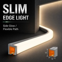Tira de Luz LED Flexible de Silicona para Decoración de Letreros, 12v 24v, Materiales para Letreros, Luces RGB, Tubo de Luz de Neón