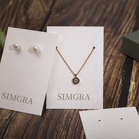 Cartes Suspendues Personnalisées en Carton pour Boucles d'Oreilles, Colliers, Emballage et Présentoir de Bijoux