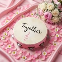 Custom Logo 4 6 7 8 10 Inch Small Wooden Hand Drum Percussion Eco-Friendly Handmade Portable for Wedding Party