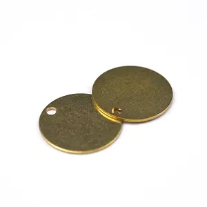 Sheet Metal Manufacturer Stainless Steel Dog Tag Aluminum Brass Blank Tag Plate