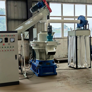 Ligne de production de granulateurs de biomasse industriels pour sciure de bois et paille, à entraînement par prise de force (PTO), pour la fabrication de granulés de bois, motorisée, automatique et continue - Product Image 1