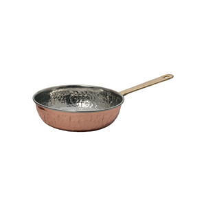 Hammered Copper Frying <b>Pan</b> with Long <b>Handle</b> Ø 14 cm - Product Image 1