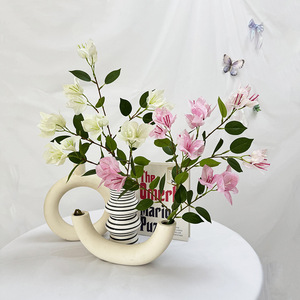 Usine de fleurs artificielles Meiyu Craft, bougainvilliers blancs, roses et violets, accessoires de photographie de mariage, décorations pour la maison - Product Image 3