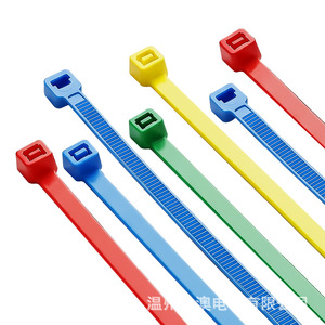 Abrazaderas de nailon Boao 4x200mm V-2 resistentes al fuego, blancas, amarillas, rojas, verdes, azules, negras, para cableado eléctrico y atado de jardín - Product Image 2