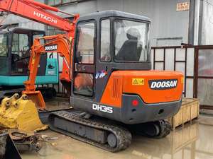รถขุด DH35ขนาดเล็ก Doosan DH55 DH60-Used สำหรับขายมีขนาดกะทัดรัดและมีประสิทธิภาพด้วยชิ้นส่วนเครื่องยนต์และมอเตอร์หลักของยามาฮ่า - Product Image 6