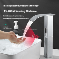 Robinet de douche électronique à capteur infrarouge automatique, à économie d'eau, à montage sur plan