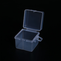 Mini boîte de rangement transparente rectangulaire en plastique, conteneurs PP de haute qualité en gros, boîte de rangement rectangulaire en vrac