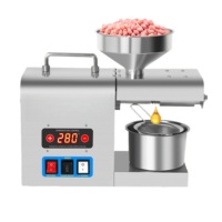 Presse à huile 820W en acier inoxydable avec contrôle de température pour l'extraction de l'huile d'arachide, de sésame et de graines de tournesol à domicile