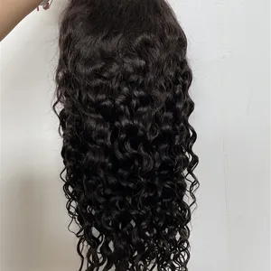 100% Human Hair Full 4X4 Glueless Lace Wigs Lace Front Wigs Short and Curly for Sale Wet Curls Malaysian Brazilian Hair Long