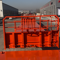 Semi-remorque plateau 3 essieux 20ft 45ft 40ft avec suspension pneumatique, plancher en acier, transport de conteneurs lourds 60 tonnes, prix usine