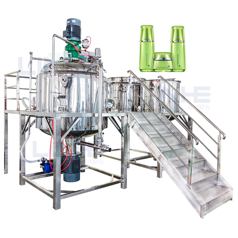 Factory Price Face Cream Body Lotion Vacuum Emulsifying Homogenizer Cosmetic Cream Mixer Making Machine