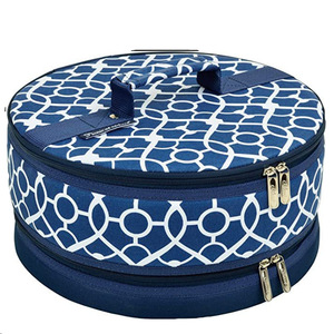 Portable Camping En Plein Air Boîte À Lunch Isolé Grand Refroidisseur Sac À Lunch Voyage Refroidissement Bento Gâteau Boîte Ronde Thermique Sacs Conteneur - Product Image 1