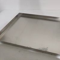 Bac de récupération d'huile métallique robuste, bac de collecte des liquides rectangulaire en métal pour machines, bac de récupération des condensats d'eau pour générateur