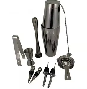 Cocktail Shaker Set/Kit-Bộ Bartender Bao Gồm Boston Shaker, Jigger, Spoon, Pourers, Muddler & Strainers