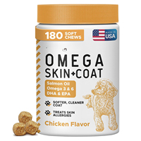 Omega-Soft Chew Minyak Ikan Kunyah Lembut untuk Anjing, Mendukung Kekebalan Tubuh, Kesehatan Kulit & Bulu, Kesehatan Sendi dengan Vitamin & Mineral