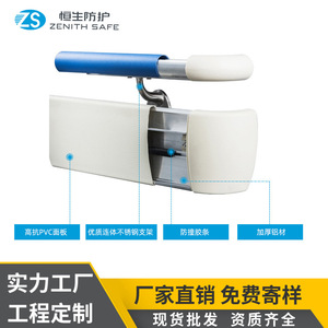 Barres d'appui de sécurité Hengsheng HS-628F antidérapantes pour couloirs d'hôpitaux, dispositifs d'assistance à fixation murale - Product Image 5