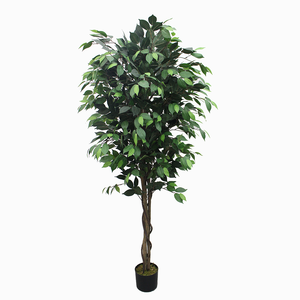 Grand arbre artificiel Ficus Banyan en pot pour intérieur, <span class=keywords><strong>plante</strong></span> artificielle pour hôtel, café, bureau, maison, aménagement paysager et décoration de terrasse OEM ODM - Product Image 3