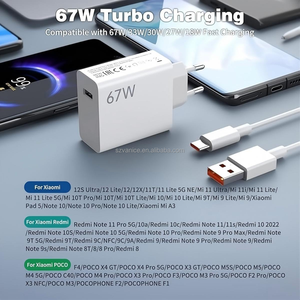 Per Xiaomi 67W caricatore 67W Turbo veloce adattatore EU 6A Usb tipo C cavo per Redmi Note Pro Mi 13 Lite K60 K60E K50 CIVI 3 2 - Product Image 4