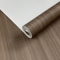 Papier peint imitation bois grainé chinois, imitation texture de sol, PVC imperméable, salon, café, matériaux de décoration 3D pour la maison