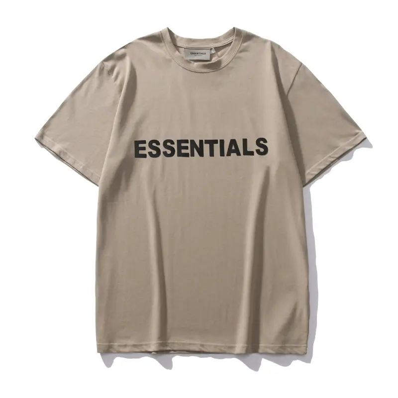Venta al por mayor de moda de lujo personalizado Hip Hop Oversized Essentials camiseta ropa hombres camiseta
