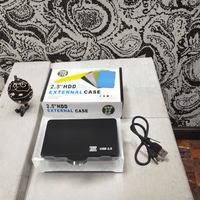 Casing Hard Drive Eksternal 2.5 inci USB 2.0 SATA Interface, Bahan Plastik Multi-Warna, untuk Hard Disk Mobile