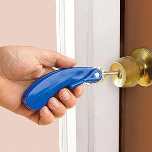 ที่ยึดสำหรับคนพิการแบบสองเทอร์เนอร์พับได้ปลอดภัยอุปกรณ์เปลี่ยนกุญแจเครื่องช่วยผู้สูงอายุเครื่องมือประตูโลหะเปิด - Product Image 4