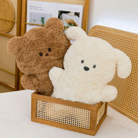 Oreiller en forme d'ours mignon, coussin de canapé, rembourrage en coton PP, décorations pour la maison, fourrure, cadeau d'anniversaire pour étudiants, petite amie, filles