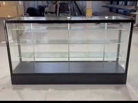 Meilleure Vente Comptoir en Verre LED Cadre en Aluminium Vitrine de Magasin de Tabac Meuble d'Exposition avec Étagères Réglables