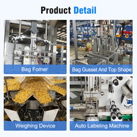 Automatische Doypack verpakkingsmachine voor gedroogd fruit, cashewnoten, pinda's, amandelen, snacks, staande pouches, voorgevormde zakken, leverancier uit China