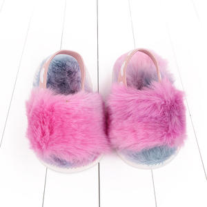 2022 nouveau Style en peluche sans lacet bébé chaussures décontractées intérieur filles garçons sandales enfants bande élastique pantoufles - Product Image 5