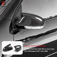 Coque de rétroviseur en fibre de carbone ABS pour VW Golf MK5 2003-2008 Jetta Sagitar 2006-2011 Coque de modification extérieure en ABS
