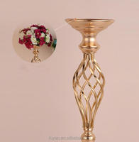 Candelabro de Tela Moderno para Decoración del Hogar, Decoración de Mesa para Bodas con Flores, Jarrones, Farol, Portavelas Hueco