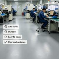Peinture conductrice antistatique liquide époxy ESD YIXINCAI pour l'industrie aérospatiale