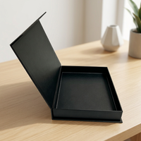Boîte cadeau personnalisée en carton rigide de luxe écologique réutilisable imperméable en forme de livre avec fermeture magnétique à clapet coloré