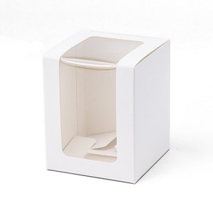 Scatola per Aromaterapia in Carta Kraft Trasparente con Finestra, Cartoncino Bianco, Disponibile in Piccole Dimensioni, Modello Pronta Consegna - Product Image 3