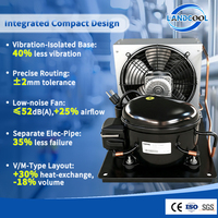 Réfrigérateur vitrine NEU2178GK R404A 220V, unité de condensation à basse température avec compresseur Embresco