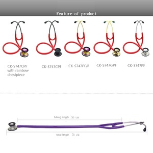 Stéthoscope manuel de la série Deluxe Lite Instrument léger de détection des battements de coeur en cardiologie clinique pour le diagnostic des maladies - Product Image 2