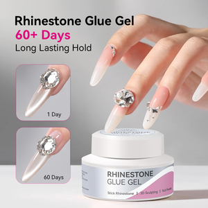 Sinh Ra Khá 30G Rõ Ràng Siêu Mạnh Mẽ Không Có Lau Rhinestone Keo Gel Nhãn Hiệu Riêng Dính 3D Điêu Khắc Đồ Trang Sức Keo Cho Móng Tay Nghệ Thuật - Product Image 1