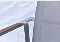 Les plus nouvelles chaises extérieures d'acier inoxydable de meubles d'extérieur avec le tissu de maille