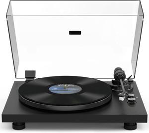 Cartouche Phono A-T MM, tourne-disque vinyle, plateau en aluminium, transmission par courroie, 2 vitesses RPM, sortie sans fil - Product Image 6