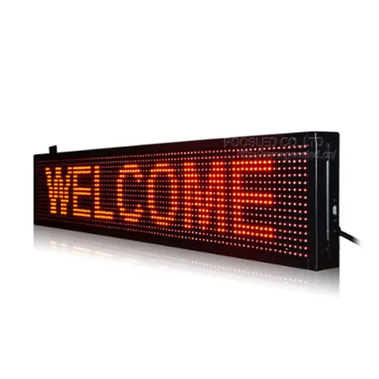 Kunden spezifisches Semi-Outdoor-LED-Moving-Message-Display-Schild Programmier bares LED-Modul P10P8 P5 LED-Scrolling-Text zeichen
