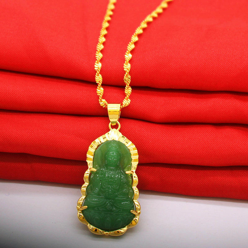 Light Green Guanyin Necklace