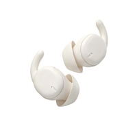 Écouteurs Bluetooth sans fil 14H 7mm pour dormeurs latéraux avec annulation active du bruit (ANC) et contrôle par application, couleur blanche