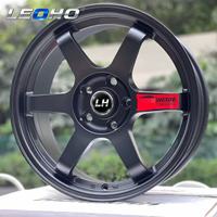 عجلات LEOHO TE37 من سبائك الألومنيوم مقاس 5x114.3 4x100 4x114.3 5x112 5x100 مقعرة 15 16 17 18 19 بوصة لسيارات فولك سبورت السباقية