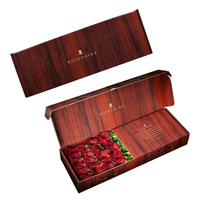 Cajas para flores de luxe personnalisées carton floral bouquet floral de fleurs de roses en papier livraison de cadeaux emballage boîte postale d'expédition
